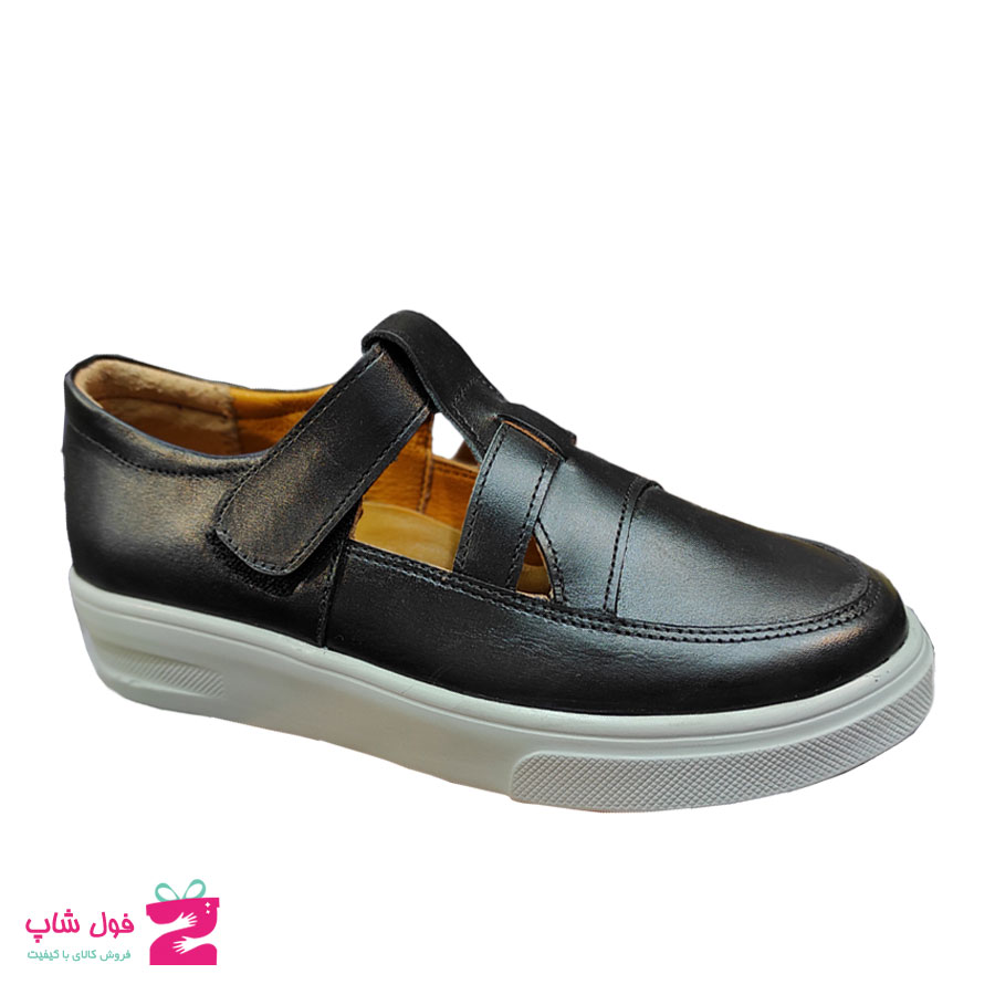 کفش تابستانی زنانه چرم طبیعی  گاوی  تبریز کد 1675