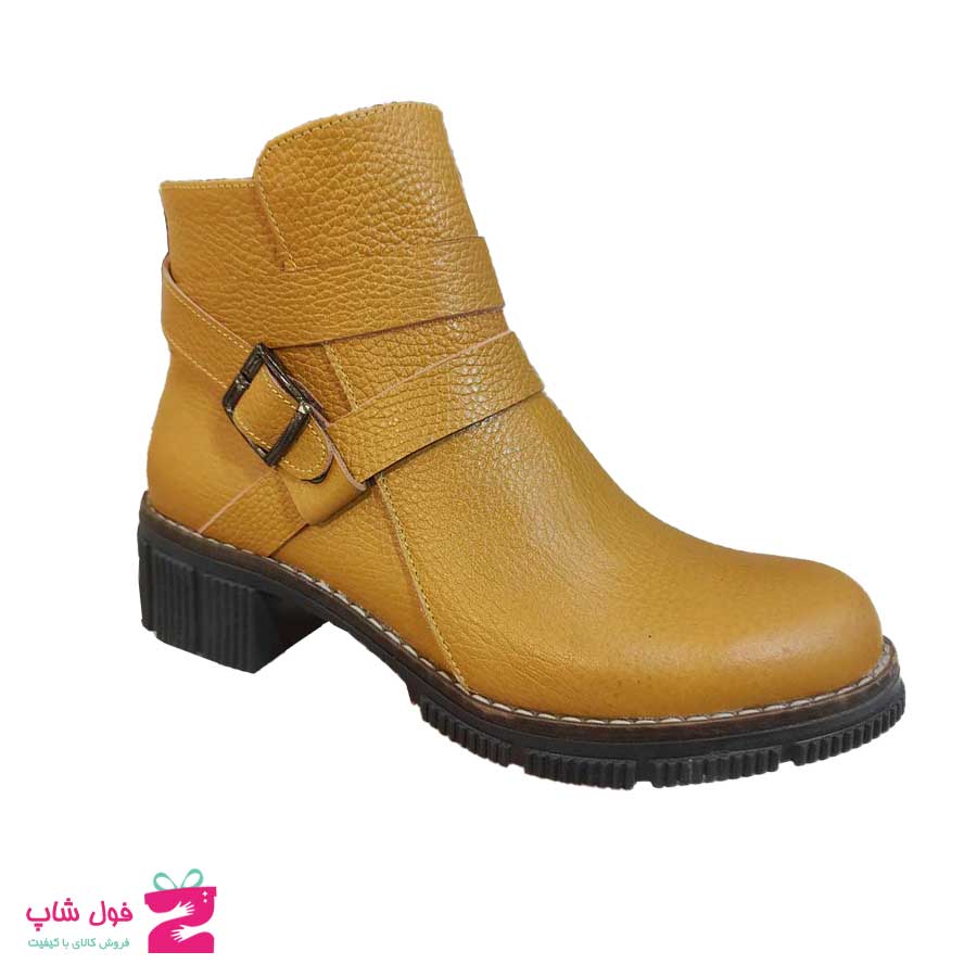 نیم بوت  زنانه چرم  طبیعی تبریز کد 1833