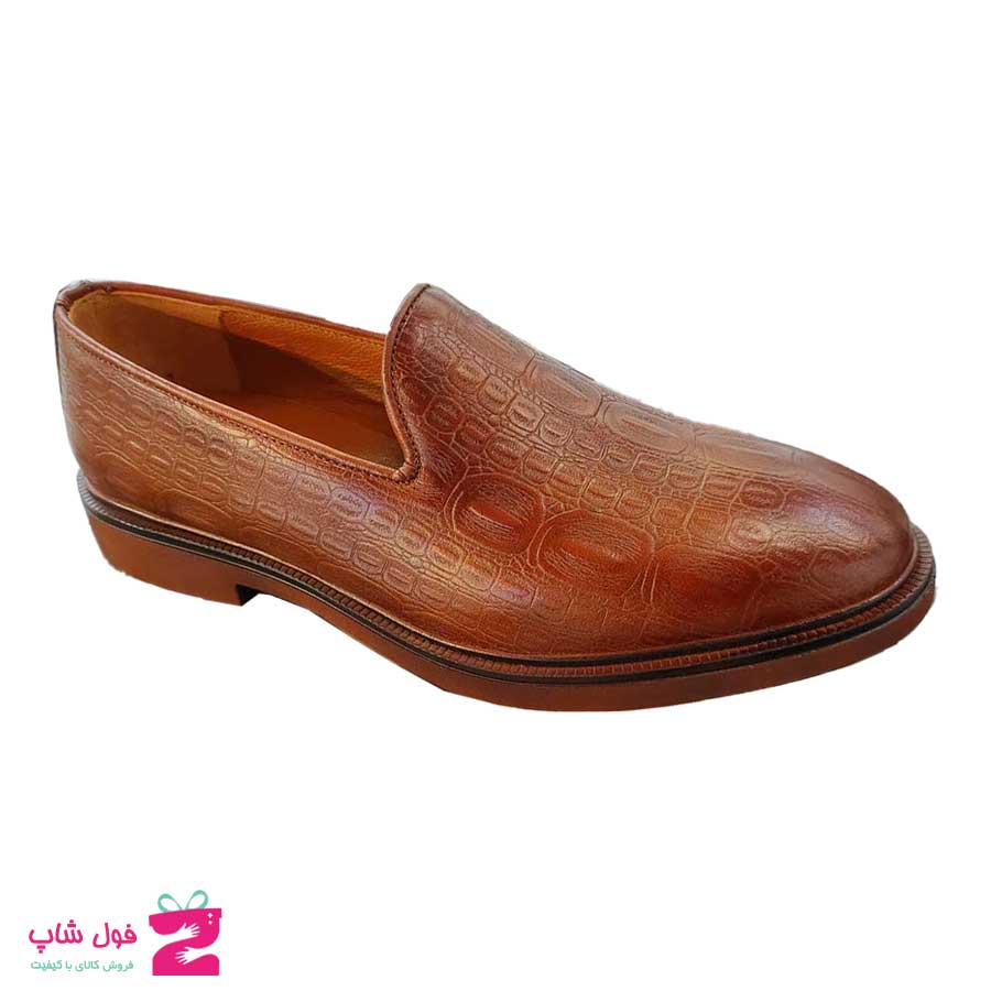 کفش مردانه مجلسی  چرم طبیعی گاوی  تبریز کد 1835