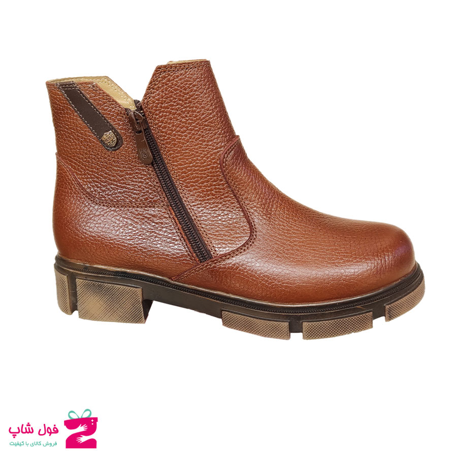 نیم بوت  زنانه چرم  طبیعی تبریز کد 2143