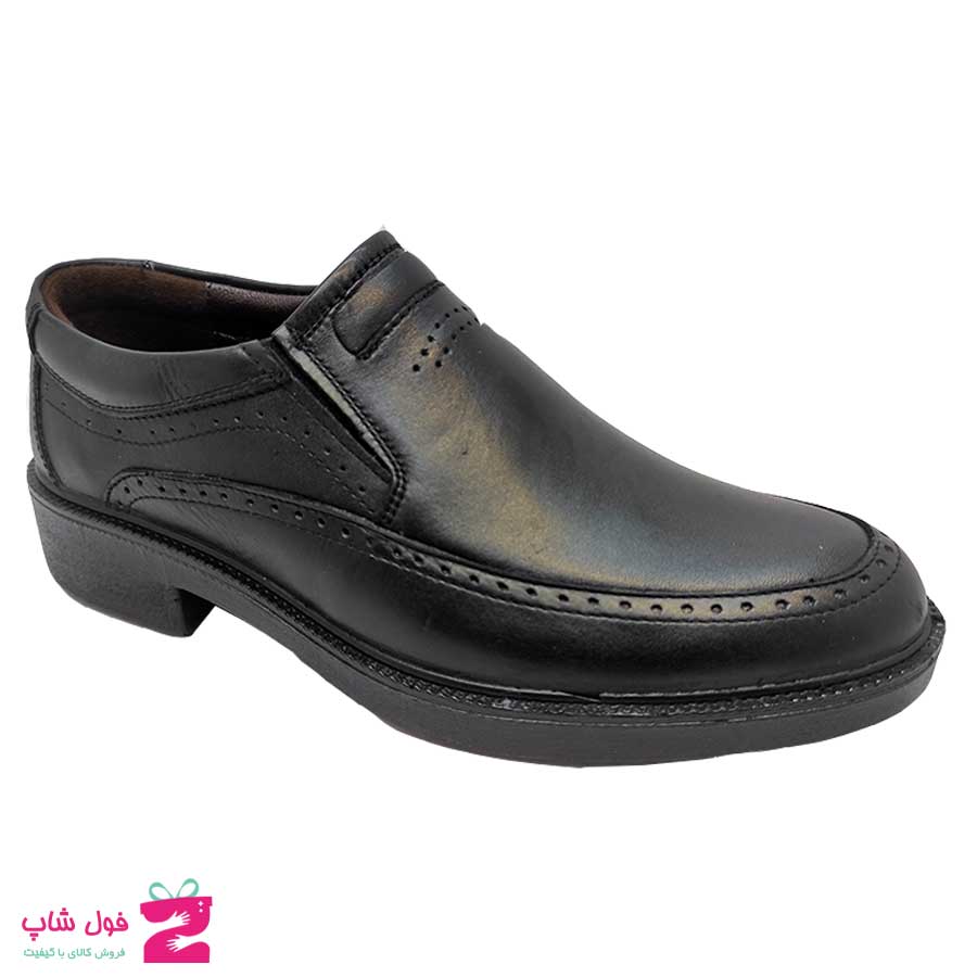 کفش مردانه مجلسی اداری  چرم طبیعی گاوی  تبریز کد 2333