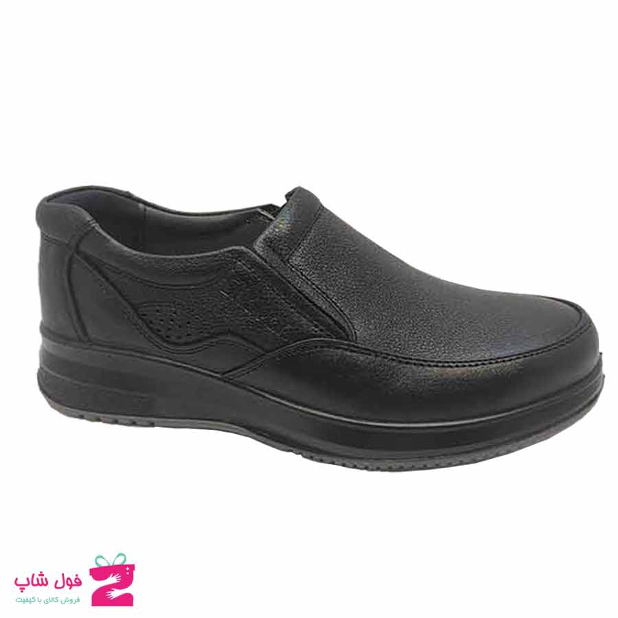 کفش طبی راحتی مردانه چرم طبیعی تبریز کد 2448