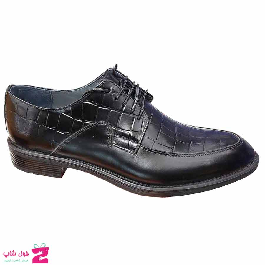 کفش مجلسی  مردانه چرم طبیعی گاوی کد 2979