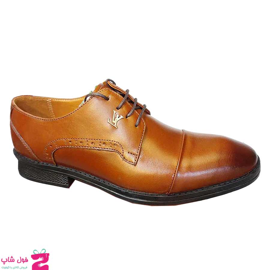 کفش مجلسی  مردانه چرم طبیعی گاوی کد 3000