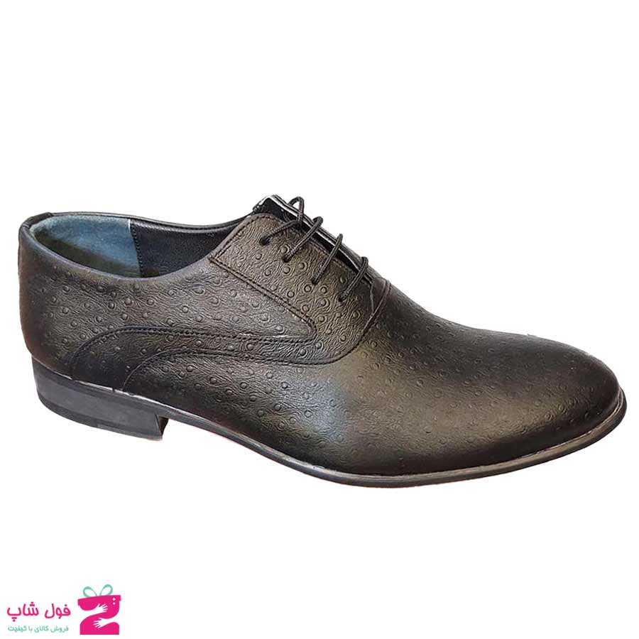 کفش مجلسی  مردانه چرم طبیعی گاوی کد 3002