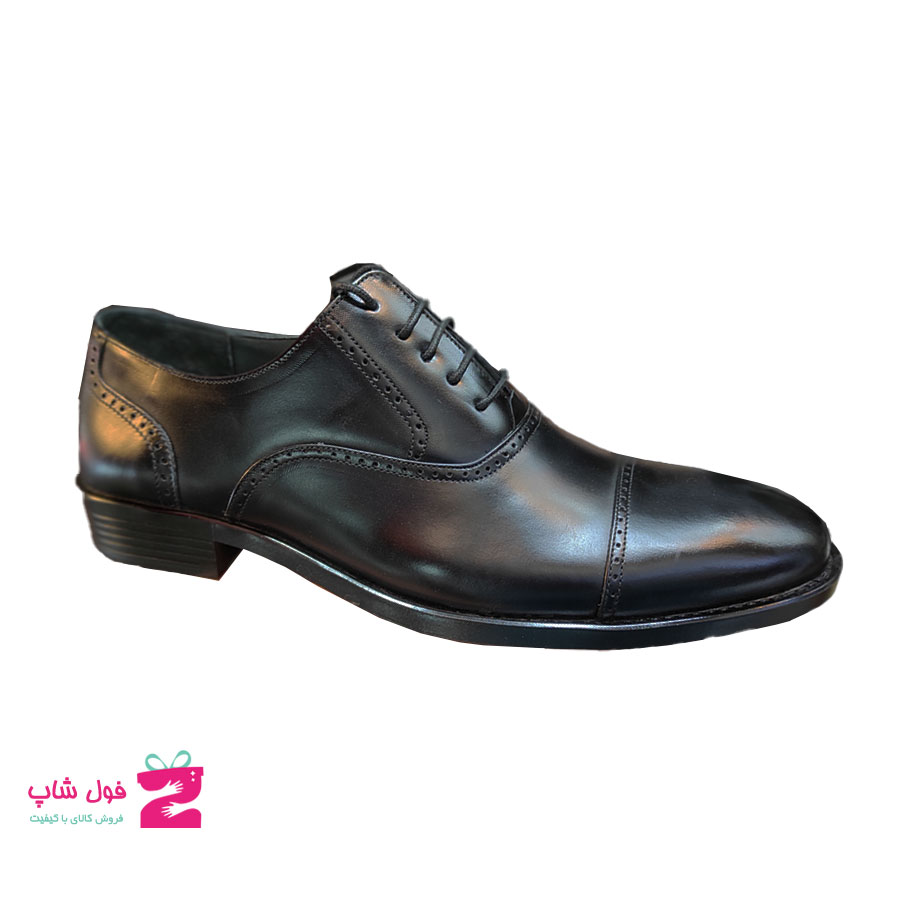 کفش مردانه مجلسی  چرم طبیعی گاوی  تبریز کد1566