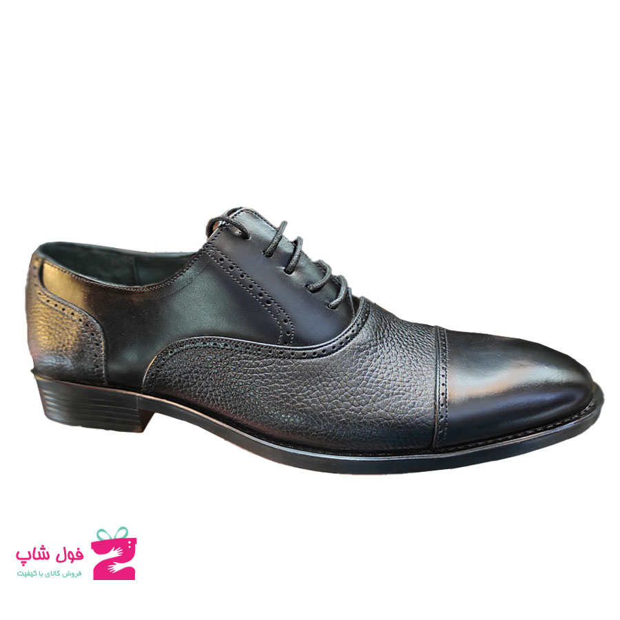 کفش مردانه مجلسی  چرم طبیعی گاوی  تبریز کد1567