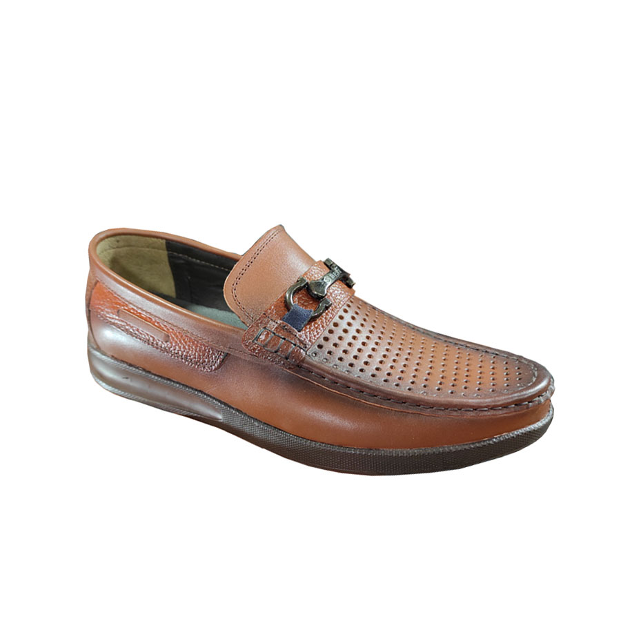 کفش تابستانی  طبی راحتی مردانه چرم طبیعی تبریز کد 1435