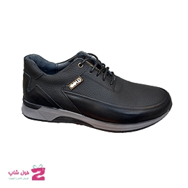 کفش اسپرت مردانه چرم طبیعی گاوی بنددار گلد تبریز کد 3363