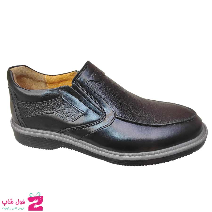 کفش مردانه طبی راحتی چرم طبیعی تبریز کد 3039