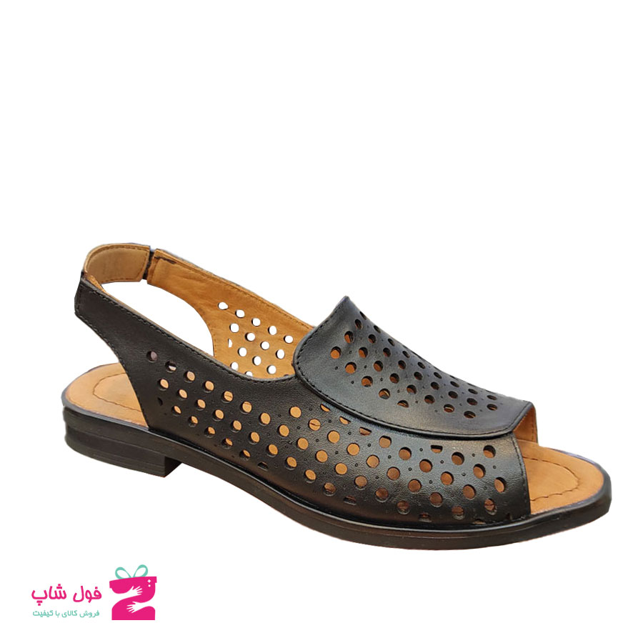 کفش تابستانی زنانه چرم طبیعی  گاوی  تبریز کد 1666