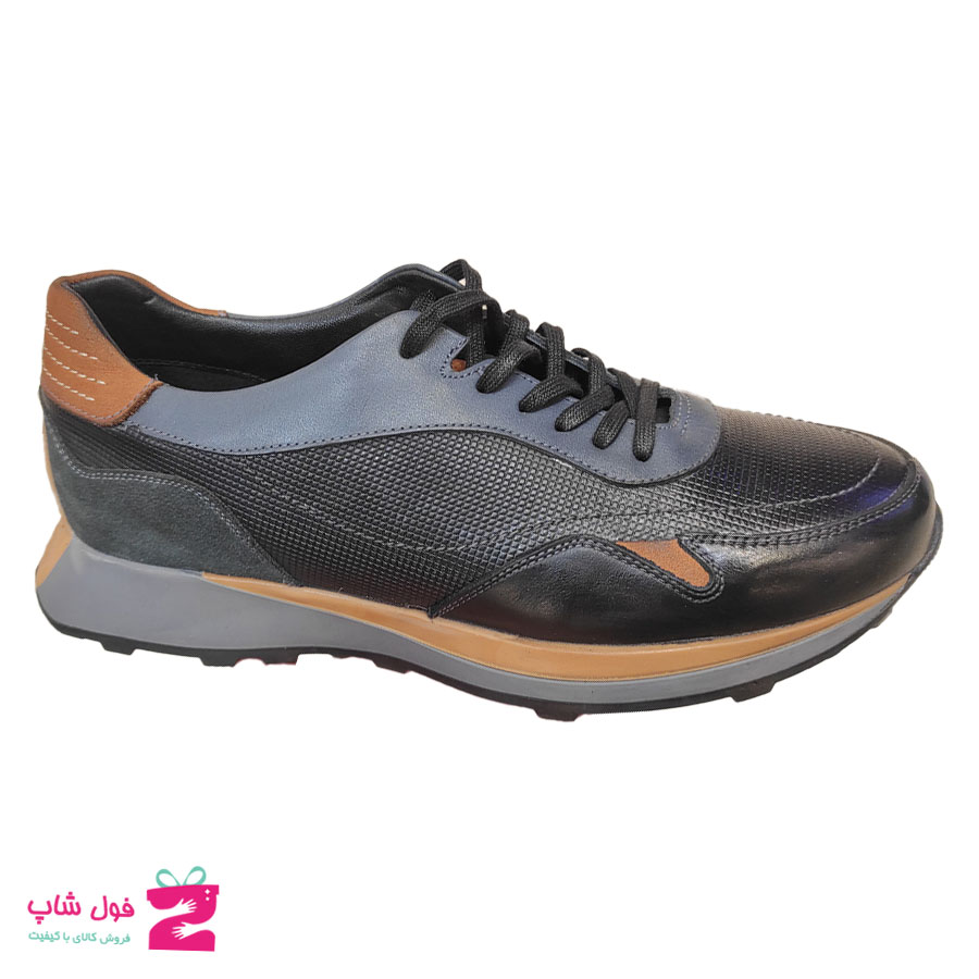 کفش مردانه اسپرت چرم طبیعی گاوی تبریز کد 2093