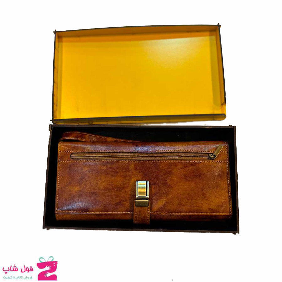کیف پول چرم طبیعی تبریز کد  3177