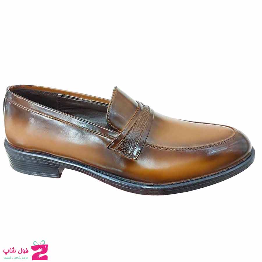 کفش مجلسی  مردانه چرم طبیعی گاوی کد 2957