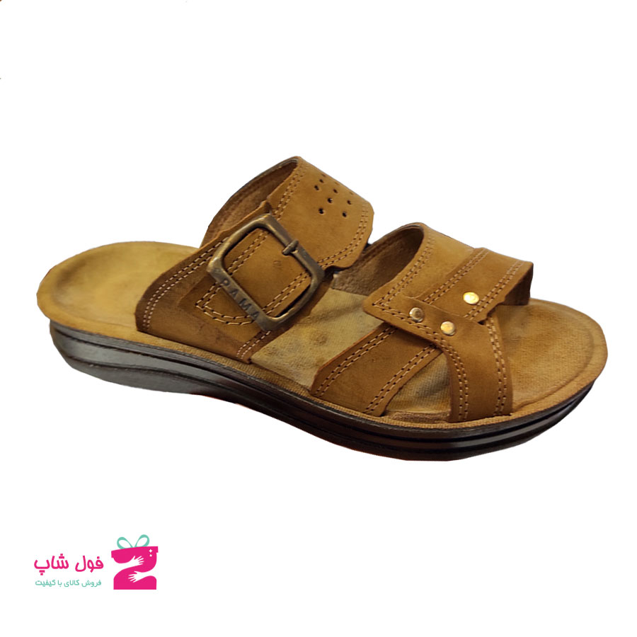 صندل طبی مردانه چرم طبیعی گاوی تبریز  کد 1543