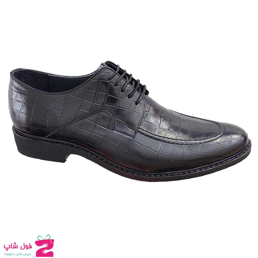 کفش مجلسی  مردانه بزرگپا چرم طبیعی گاوی تبریز کد 2849