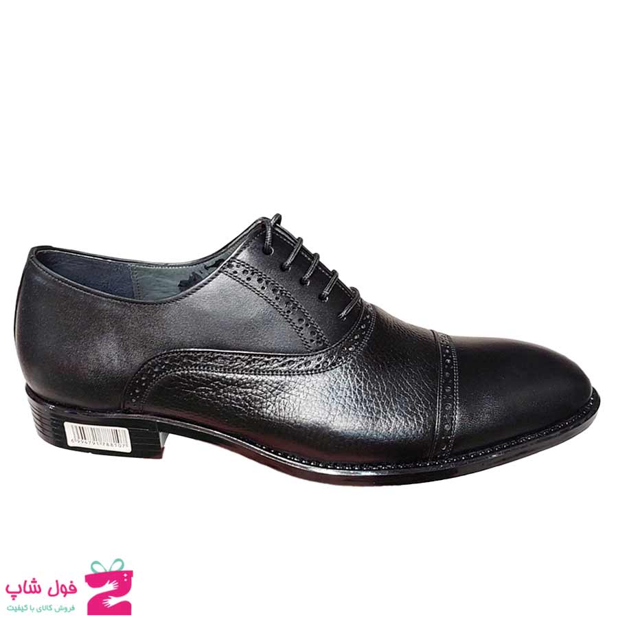کفش مجلسی  مردانه چرم طبیعی گاوی کد 2923