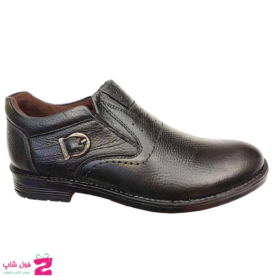 کفش مجلسی  مردانه چرم طبیعی گاوی کد 3012