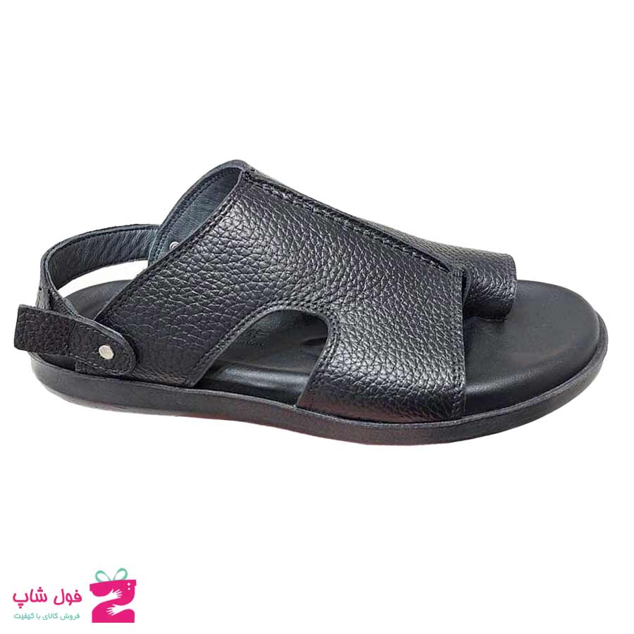 صندل انگشتی مردانه چرم طبیعی گاوی تبریز  کد 2652