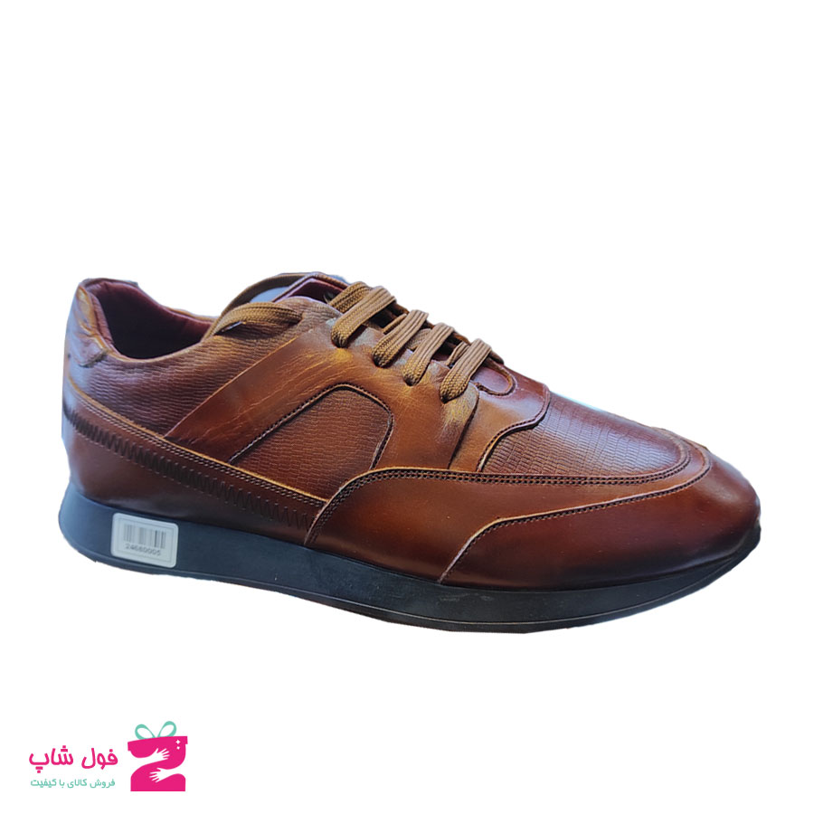 کفش مردانه اسپرت چرم طبیعی گاوی تبریز کد 1756