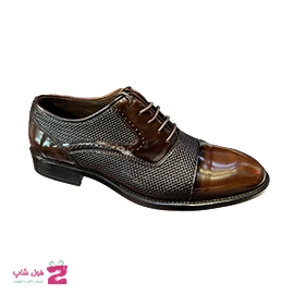 کفش مردانه مجلسی مدل حصیری قالب ایتالیایی چرم طبیعی گاوی تبریز کد 3446
