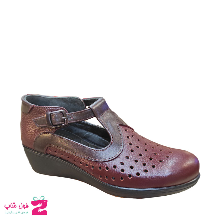 کفش تابستانی زنانه چرم طبیعی  گاوی  تبریز کد 1726