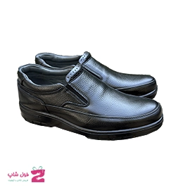 کفش راحتی اداری مردانه بدون بند چرم طبیعی تبریز کد 3385