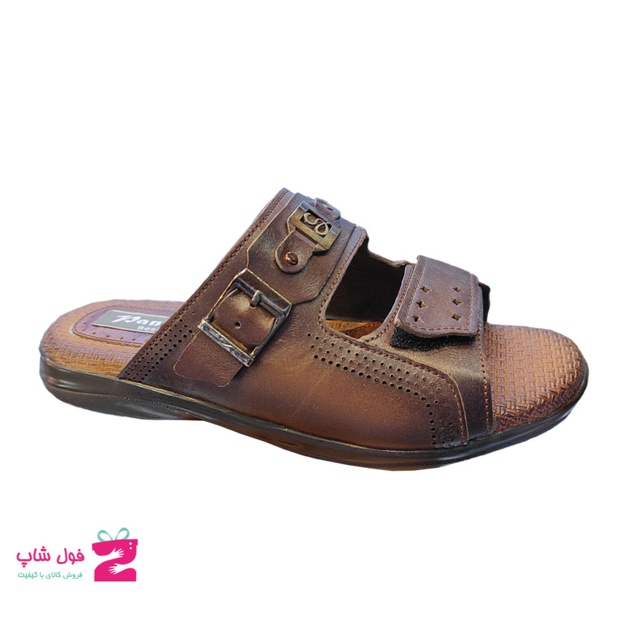 صندل طبی مردانه چرم طبیعی گاوی تبریز  کد 1553