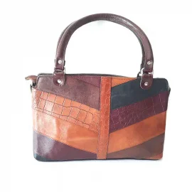 کیف زنانه مجلسی  چرم   طبیعی  دست دوز تبریز کد  022