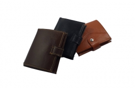 کیف پول مردانه چرم طبیعی دست دوز تبریز کد 145