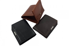 کیف پول مردانه چرم طبیعی دست دوز تبریز کد 148