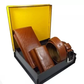 ست هدیه چرم طبیعی مردانه