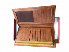 کیف پول مردانه چرم طبیعی دست دوز تبریز کد 382