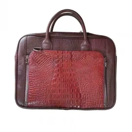 کیف اداری دوشی چرم  طبیعی  دست دوز تبریز  کد502