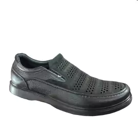 کفش تابستانی  طبی راحتی مردانه چرم طبیعی تبریز کد 1476