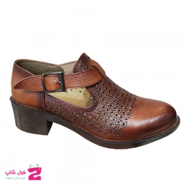 کفش تابستانی زنانه چرم طبیعی  گاوی  تبریز کد 1635