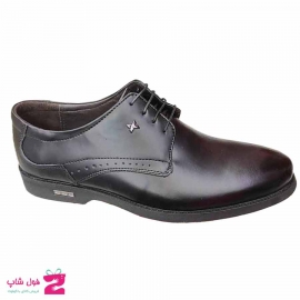 کفش مردانه مجلسی  بزرگ پا چرم طبیعی گاوی کد 2436