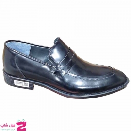 کفش مردانه مجلسی  ورنی چرم طبیعی گاوی  تبریز کد 3120